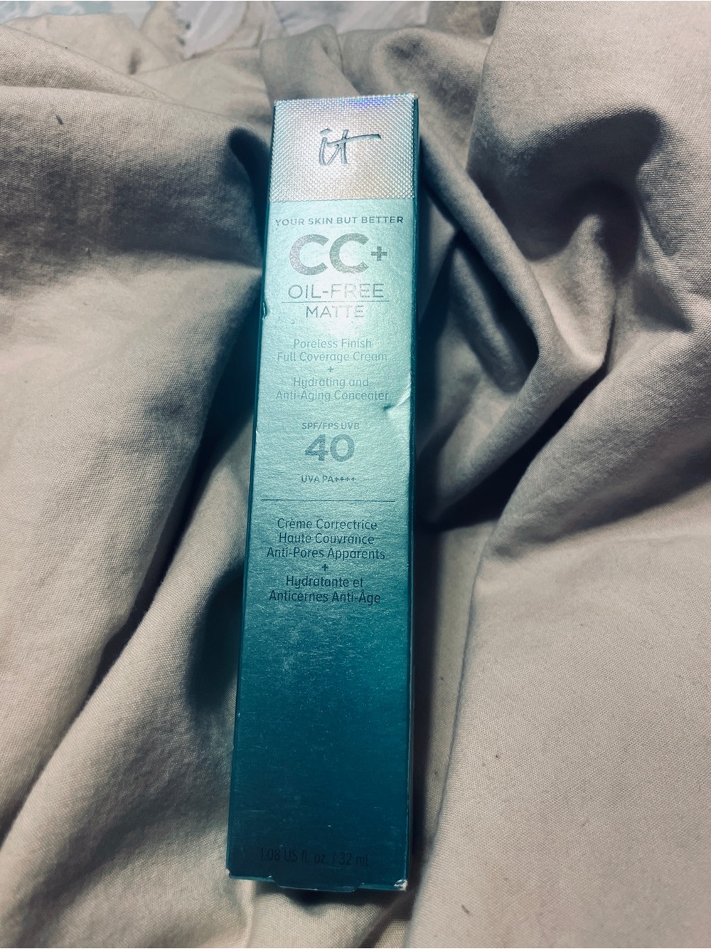 New it cc+ oil free matte spf 40 full coverage anti aging rich honey